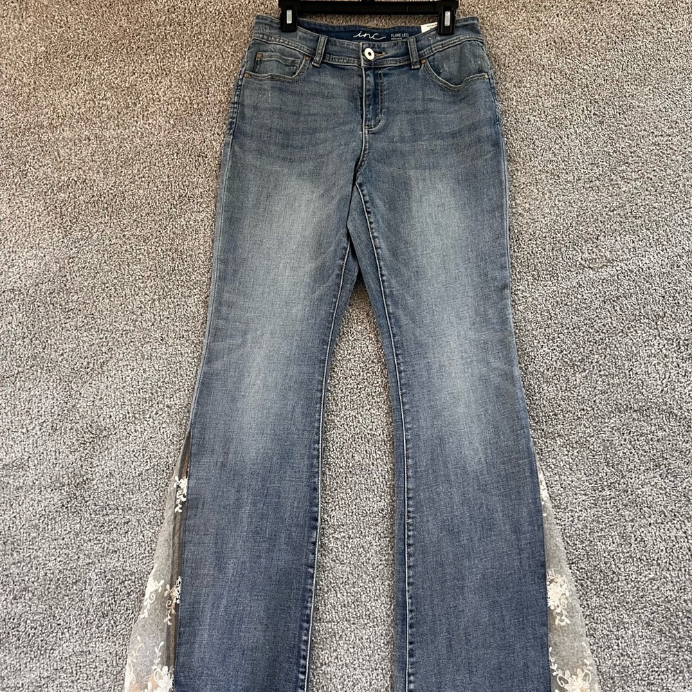 INC International Concepts Blue Flare & Wide Leg Jeans